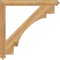 Ekena Millwork Merced Arts & Crafts Rough Sawn Bracket, Western Red Cedar, 4"W x 44"D x 44"H BKT04X44X44MRC03RWR - alternate 2